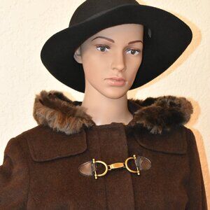 Jones New York Brown Duffle Coat US 10